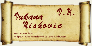 Vukana Mišković vizit kartica